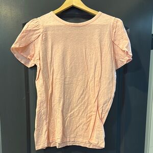 Peach Short Sleeve Top